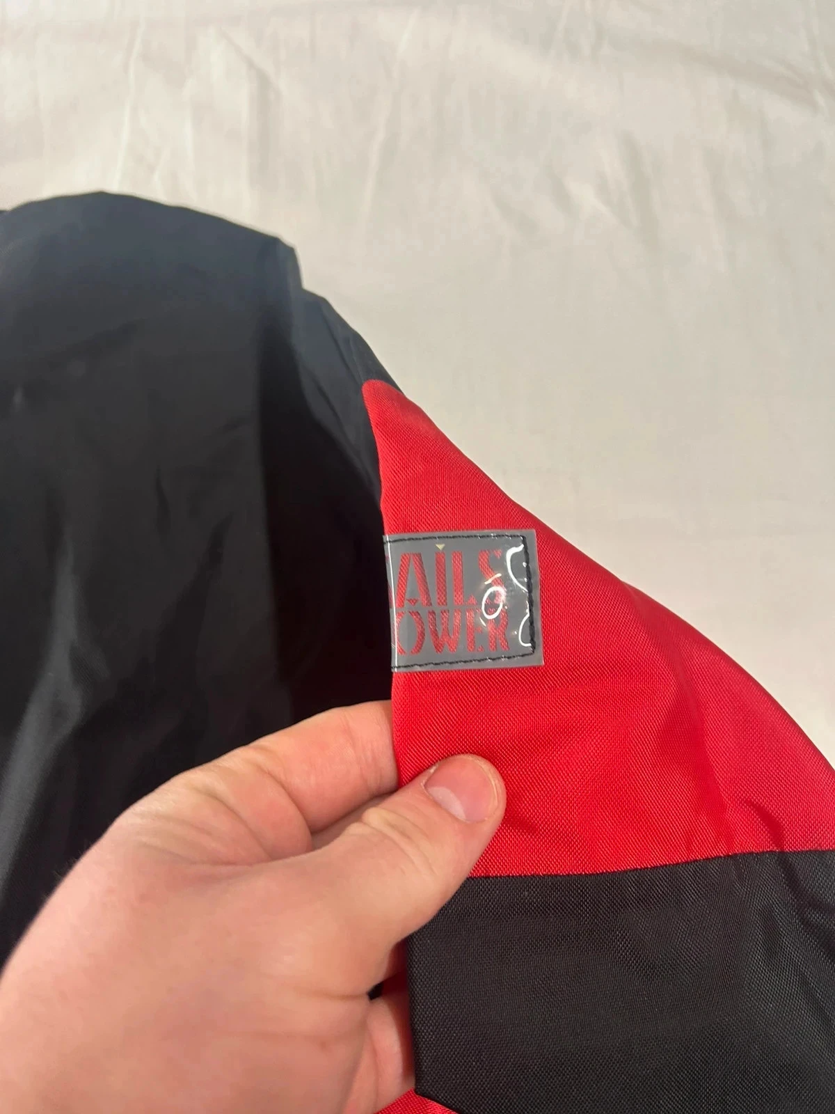 Zwarte vintage winddichte regenjas in retro y2k-stijl #89 – photo 7